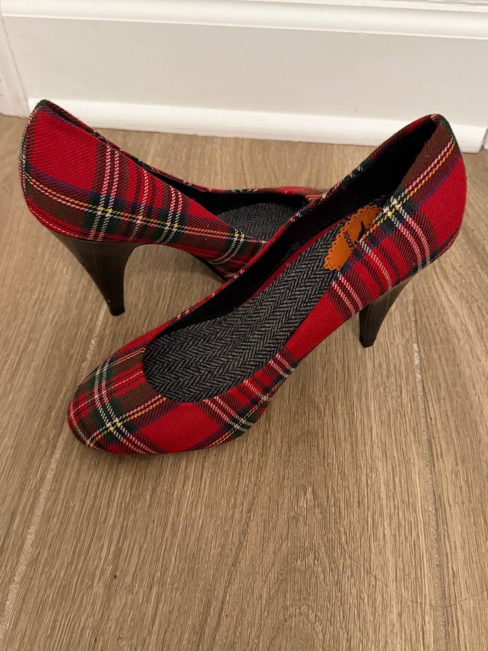 Vintage Rocket Dog Red Tartan High Heels